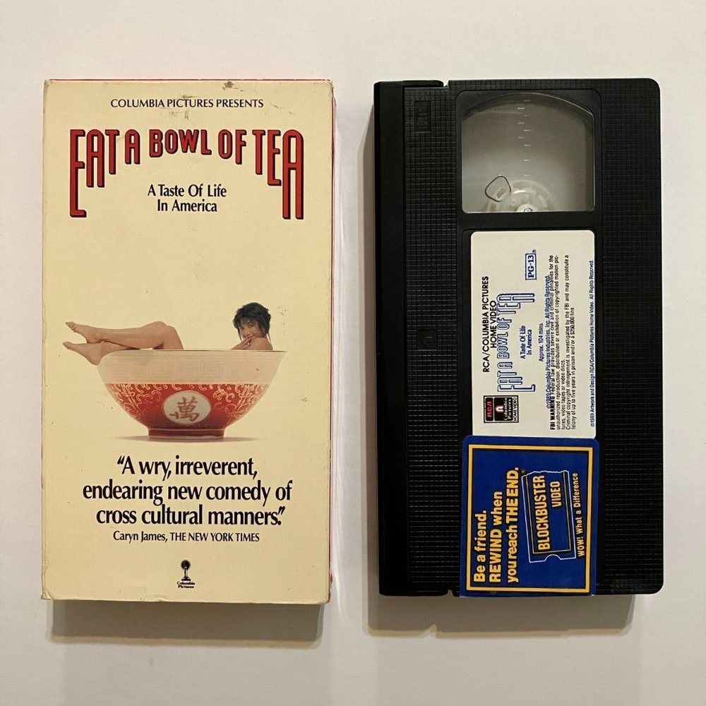 Eat A Bowl Of Tea Blockbuster Sticker VHS